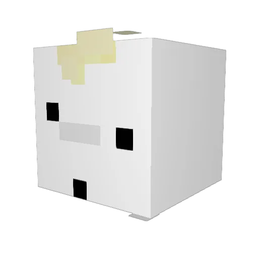 GarliC14 Minecraft avatar head, 3D render