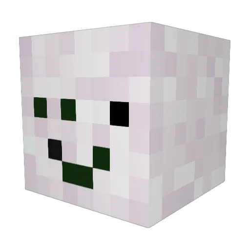 Garlic3131 Minecraft avatar head, 3D render
