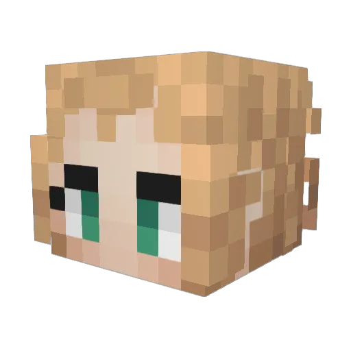 GarlicLover195 Minecraft avatar head, 3D render