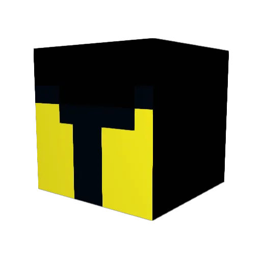 GarlicOri Minecraft avatar head, 3D render