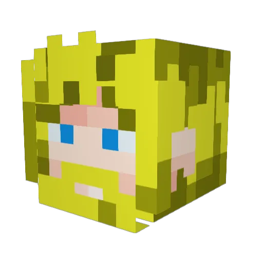 GarlicSage Minecraft avatar head, 3D render