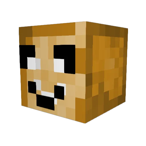 Garlic_Bread_IV Minecraft avatar head, 3D render