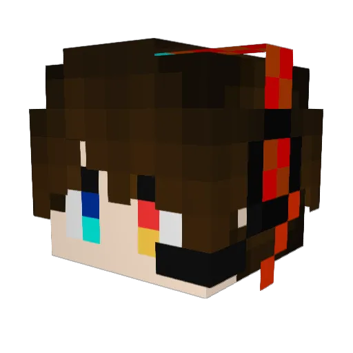 Garlic_OuO Minecraft avatar head, 3D render