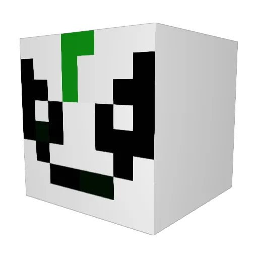 Garlicgod48 Minecraft avatar head, 3D render
