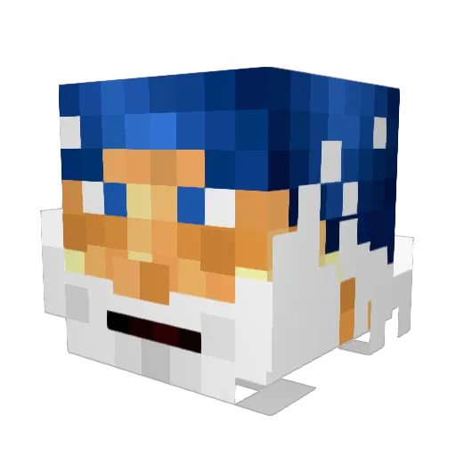 Garlicjoan Minecraft avatar head, 3D render
