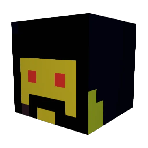 Garman09 Minecraft avatar head, 3D render
