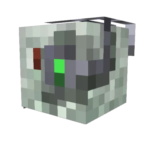 Garmine Minecraft avatar head, 3D render