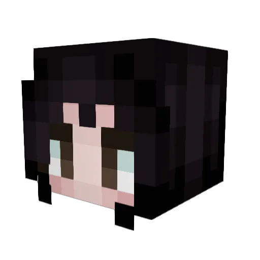Garnet16 Minecraft avatar head, 3D render