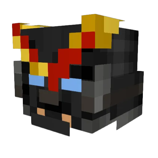 Garnet25987 Minecraft avatar head, 3D render