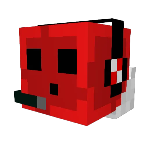 Garnettzz Minecraft avatar head, 3D render