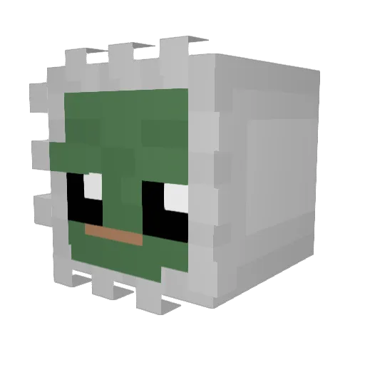 GarnixsGemackt Minecraft avatar head, 3D render