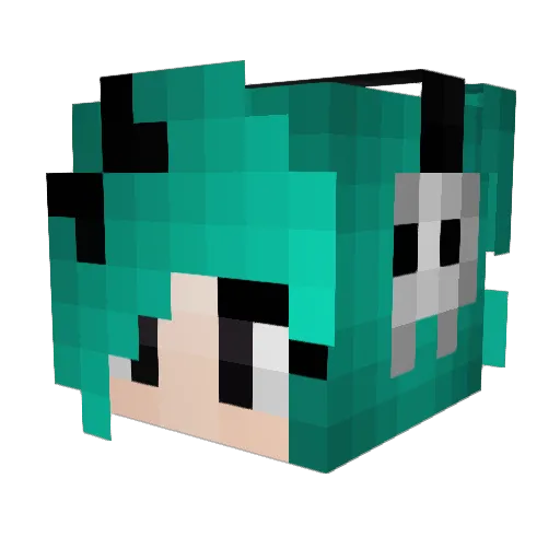 GarotaDo67 Minecraft avatar head, 3D render