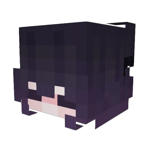 GarotaDoJob Minecraft avatar head, 3D render