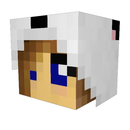 GarotaGames Minecraft avatar head, 3D render