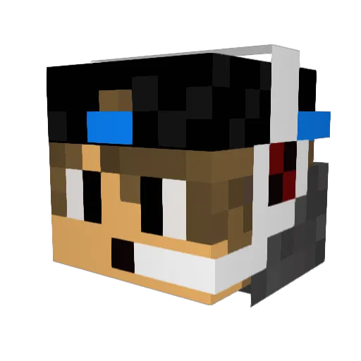 Garoto4nonimo Minecraft avatar head, 3D render