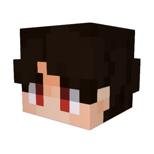 Garotohumilde Minecraft avatar head, 3D render