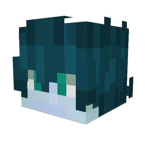 Garrais6 Minecraft avatar head, 3D render