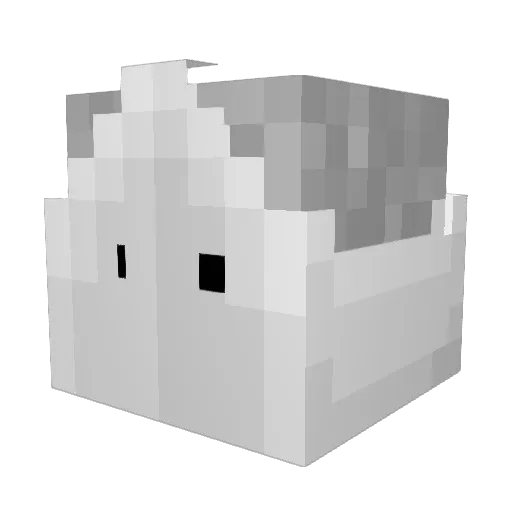 GarrettBWC Minecraft avatar head, 3D render