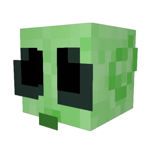 GarrettDz Minecraft avatar head, 3D render