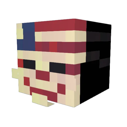 GarrettSelby Minecraft avatar head, 3D render