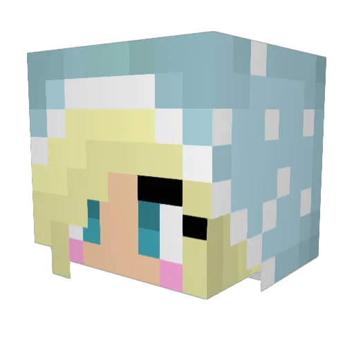 Garrett_B Minecraft avatar head, 3D render