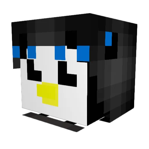 GarrettandDawson Minecraft avatar head, 3D render