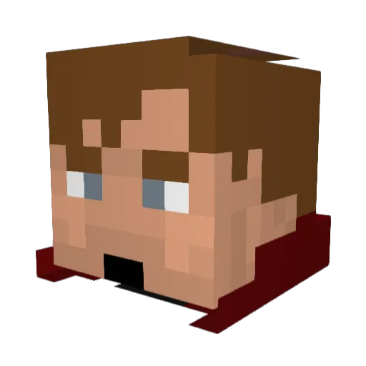 Garrick_RS Minecraft avatar head, 3D render