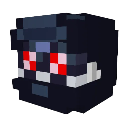Garrison256 Minecraft avatar head, 3D render