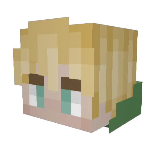 Garritos11 Minecraft avatar head, 3D render
