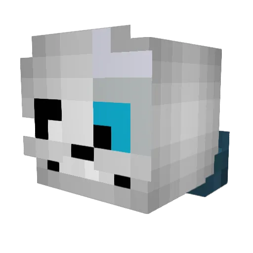 Garrrin Minecraft avatar head, 3D render
