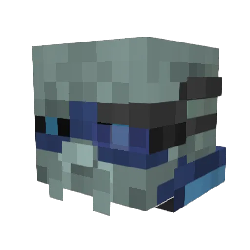 Garrus22 Minecraft avatar head, 3D render