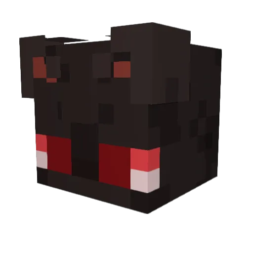 GarryBigman Minecraft avatar head, 3D render