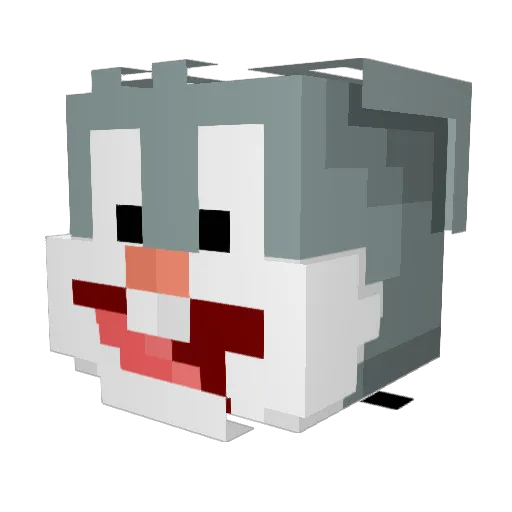 GarryXD12 Minecraft avatar head, 3D render