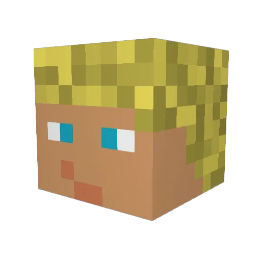 Garry_777 Minecraft avatar head, 3D render