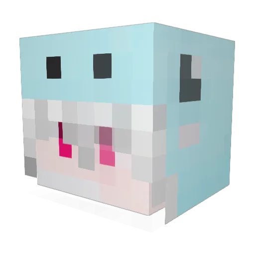 Garry_ming Minecraft avatar head, 3D render