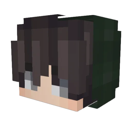Garryetta Minecraft avatar head, 3D render