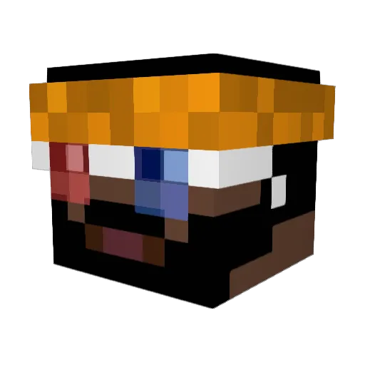 GarryyP Minecraft avatar head, 3D render