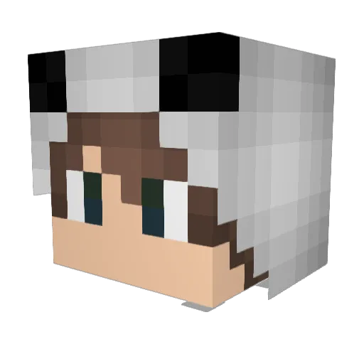 Garsag Minecraft avatar head, 3D render