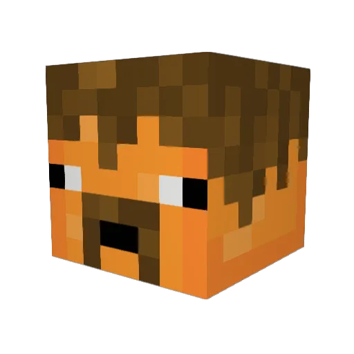 GarstigerGrieche Minecraft avatar head, 3D render