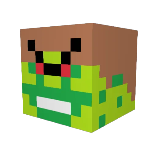 Garstonio Minecraft avatar head, 3D render