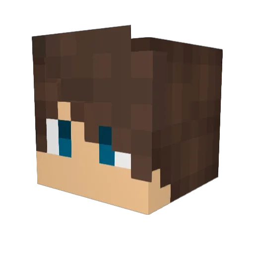 GartMcFrench Minecraft avatar head, 3D render
