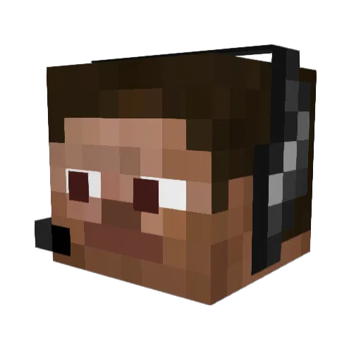 GartenRei Minecraft avatar head, 3D render