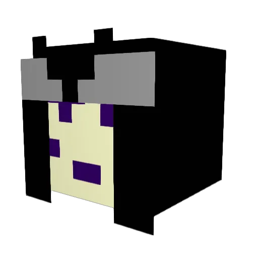 Gartenzwert Minecraft avatar head, 3D render