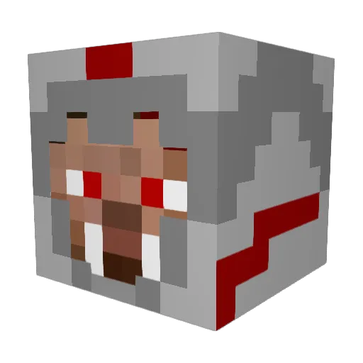 GarthGoyle Minecraft avatar head, 3D render