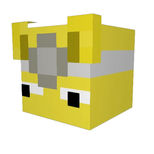 Garth__ Minecraft avatar head, 3D render