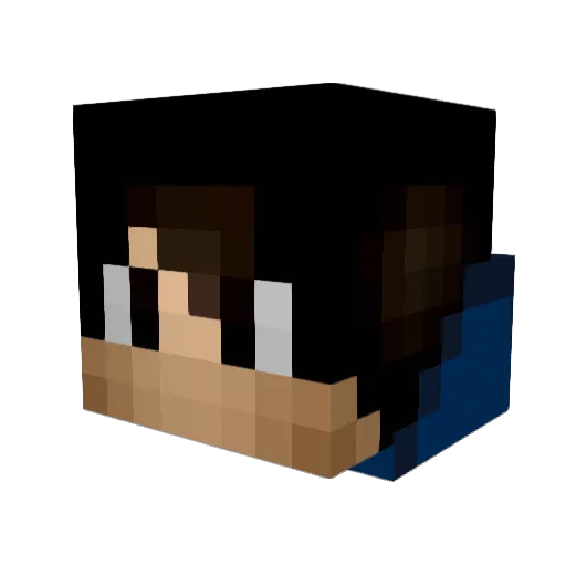 Garttt Minecraft avatar head, 3D render
