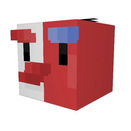 GartyFreak Minecraft avatar head, 3D render