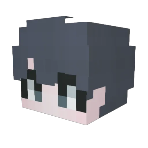 Garuni_Nare Minecraft avatar head, 3D render