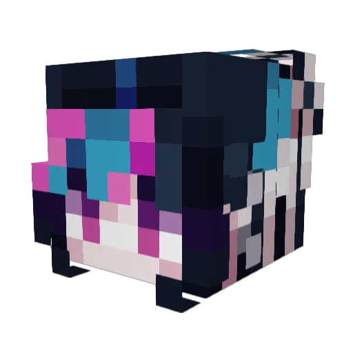 GarushW Minecraft avatar head, 3D render