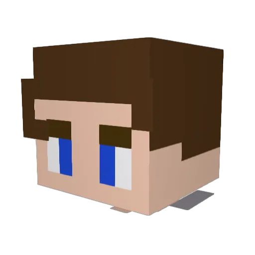 Garv_CAN_DO Minecraft avatar head, 3D render